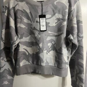 G-Star Women's Crewneck Sweater in Gray Camo